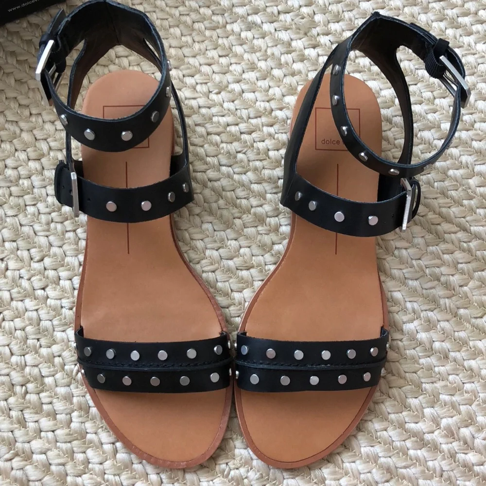 Dolce Vita “Prim” Black studded sandals - Picture 3 of 6